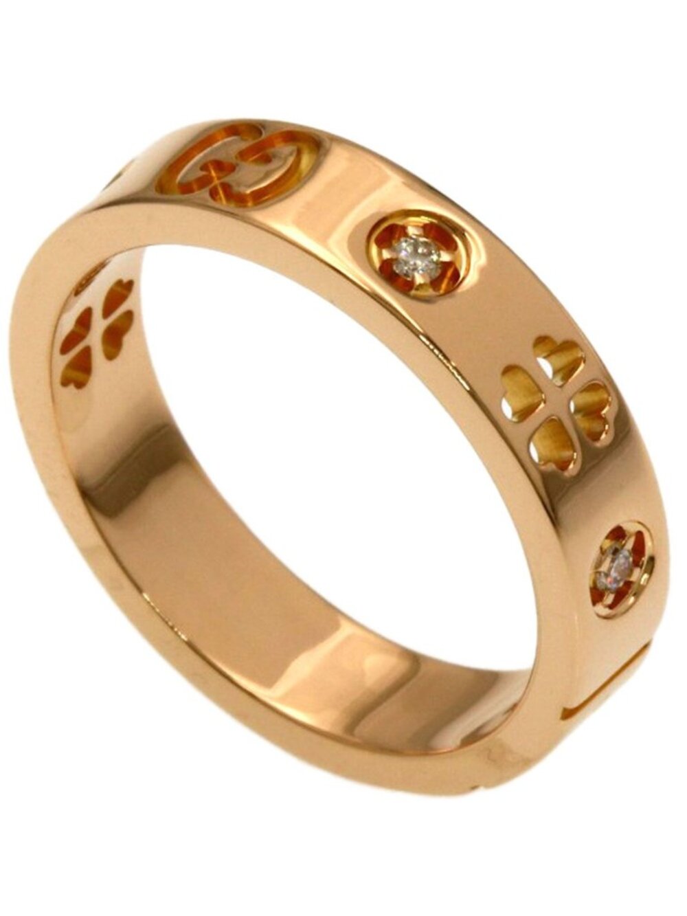 Gucci Icon Amor Forever Diamond Ring 18k Pink Gold